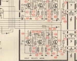 Bang & Olufsen Voltage Diagram (detail)